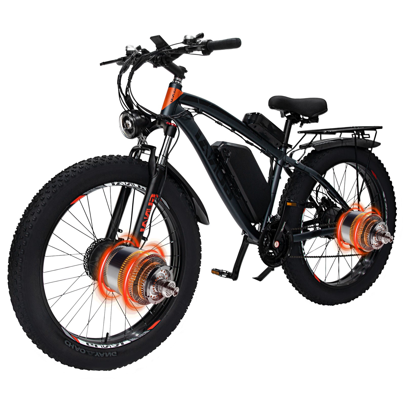 GN88 Electric Mountain Bike for Adults, Dual Motor 2000W with 48V 22Ah Battery, 26x4 GN88 Electric Mountain Bike for Adults, Dual Motor 2000W with 48V 22Ah Battery, 26x4