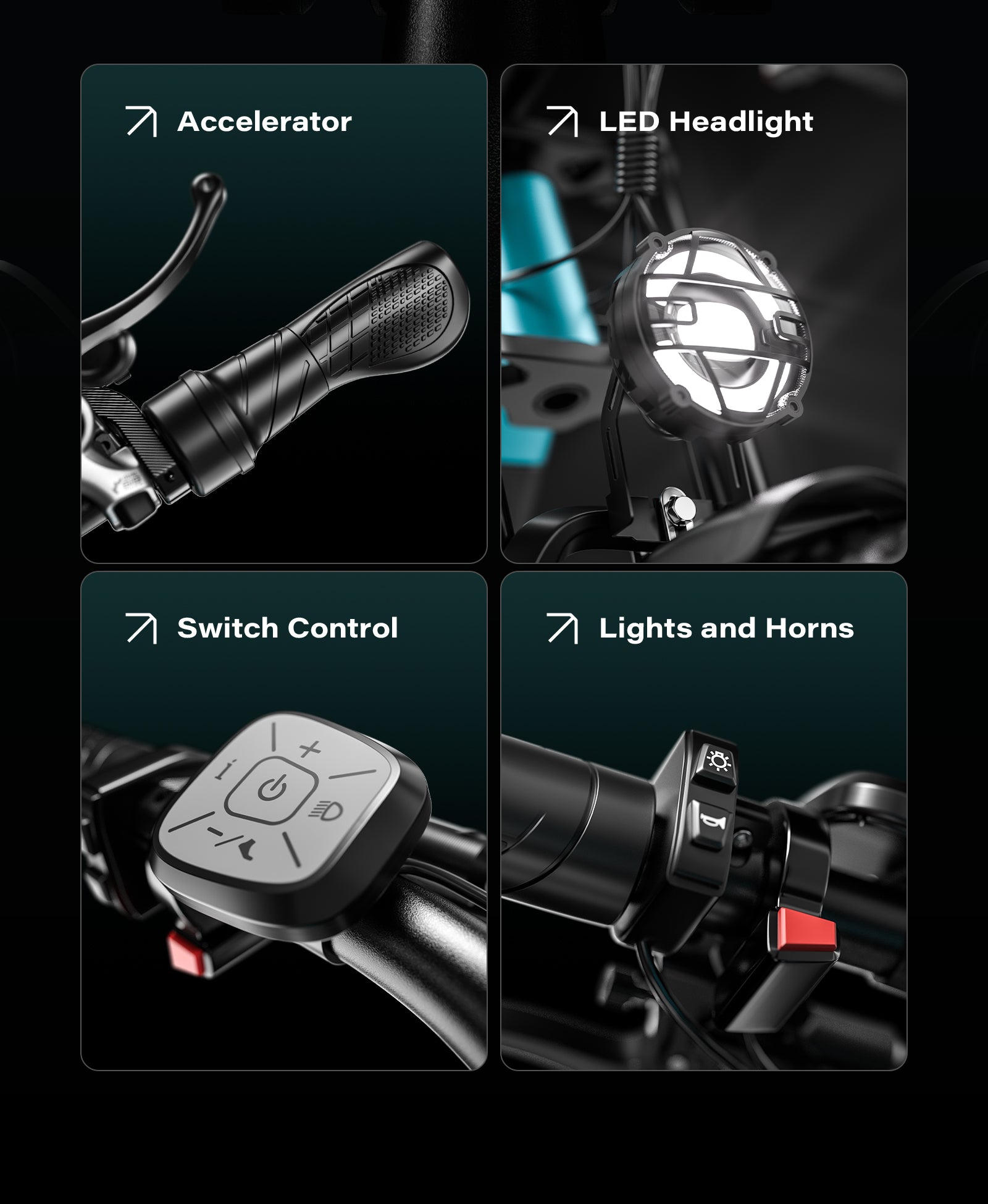 Vélo électrique M2 à double moteur 1500 W avec batterie 48 V 17,5 Ah, suspension intégrale à 7 vitesses, pneus larges 26 x 4 M2 Dual Motor 1500W Electric Bike with 48V 17.5AH Battery 7 Speed Full Suspension 26x4