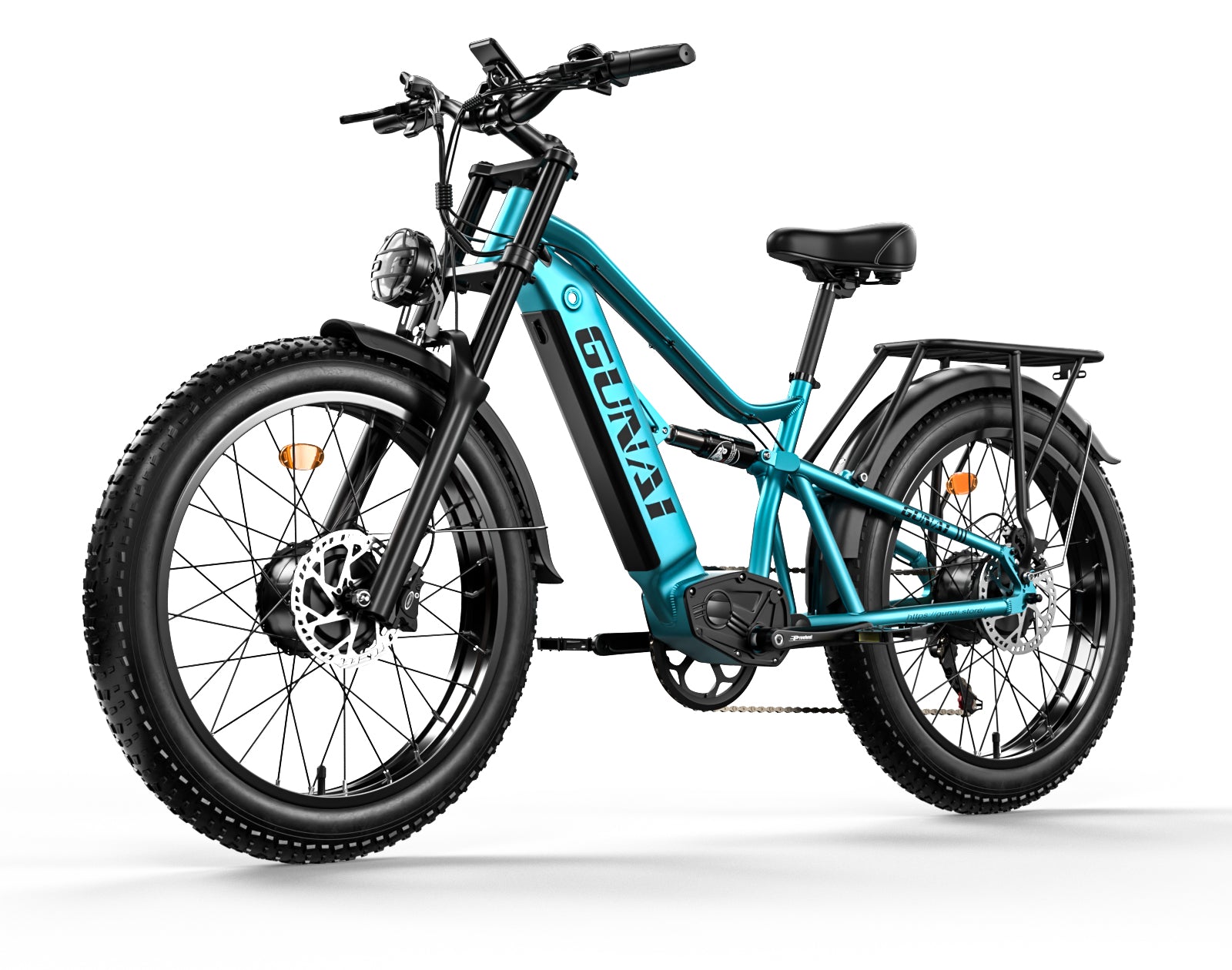 Vélo électrique M2 à double moteur 1500 W avec batterie 48 V 17,5 Ah, suspension intégrale à 7 vitesses, pneus larges 26 x 4 M2 Dual Motor 1500W Electric Bike with 48V 17.5AH Battery 7 Speed Full Suspension 26x4