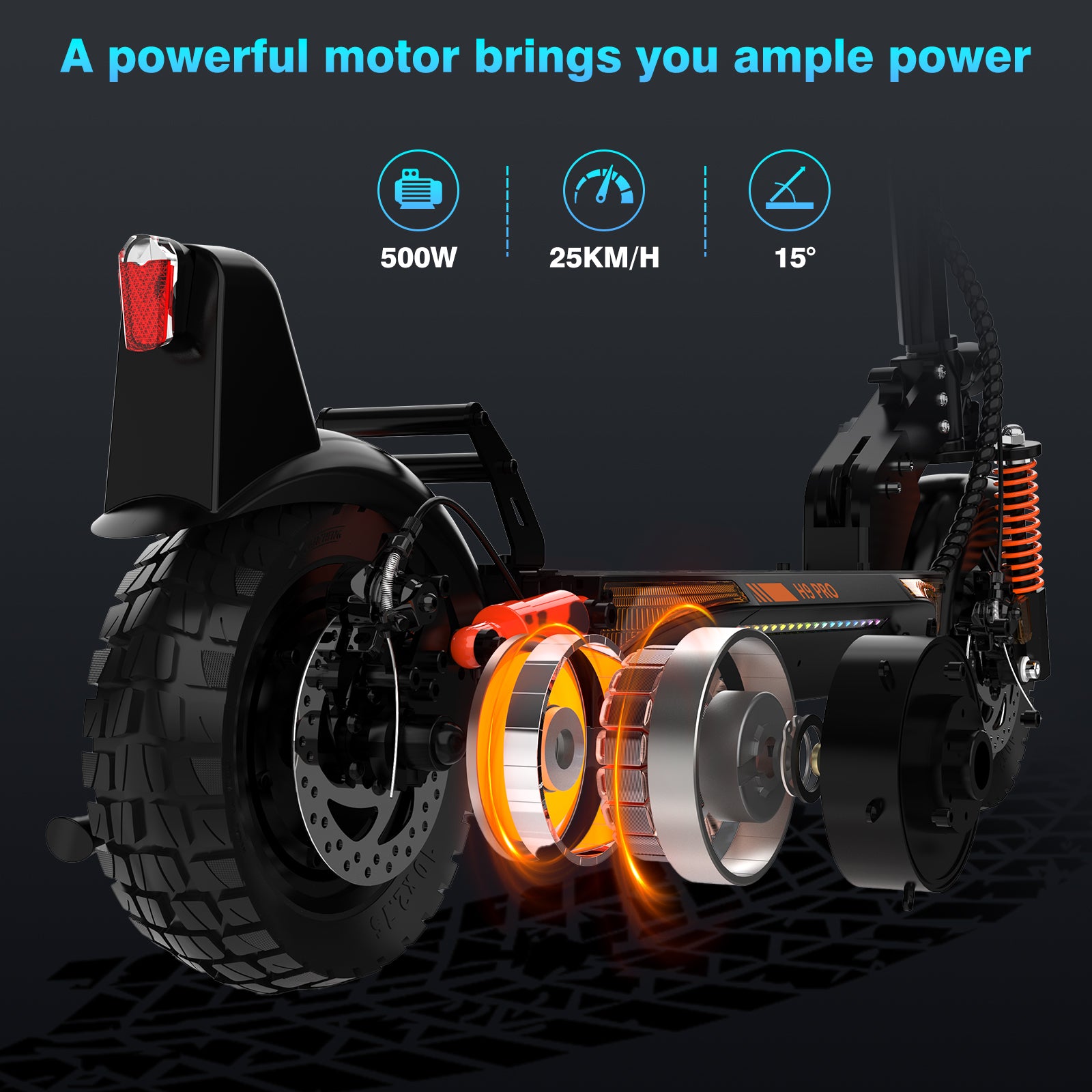 Electric Scooter Adult 10 Inch, 27AH Battery 500W Motor, Foldable, 3 Speed Modes, Tubeless Tire, Turn Signals, APP Electric Scooter Adult 10 Inch, 27AH Battery 500W Motor, Foldable, 3 Speed Modes, Tubeless Tire, Turn Signals, APP - Electric Maxx