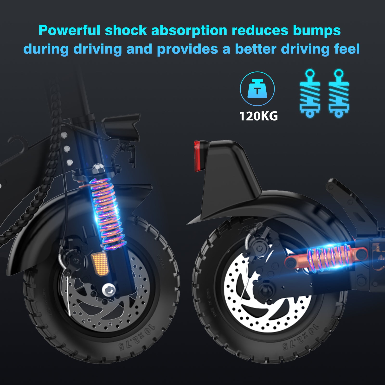 Electric Scooter Adult 10 Inch, 27AH Battery 500W Motor, Foldable, 3 Speed Modes, Tubeless Tire, Turn Signals, APP Electric Scooter Adult 10 Inch, 27AH Battery 500W Motor, Foldable, 3 Speed Modes, Tubeless Tire, Turn Signals, APP - Electric Maxx