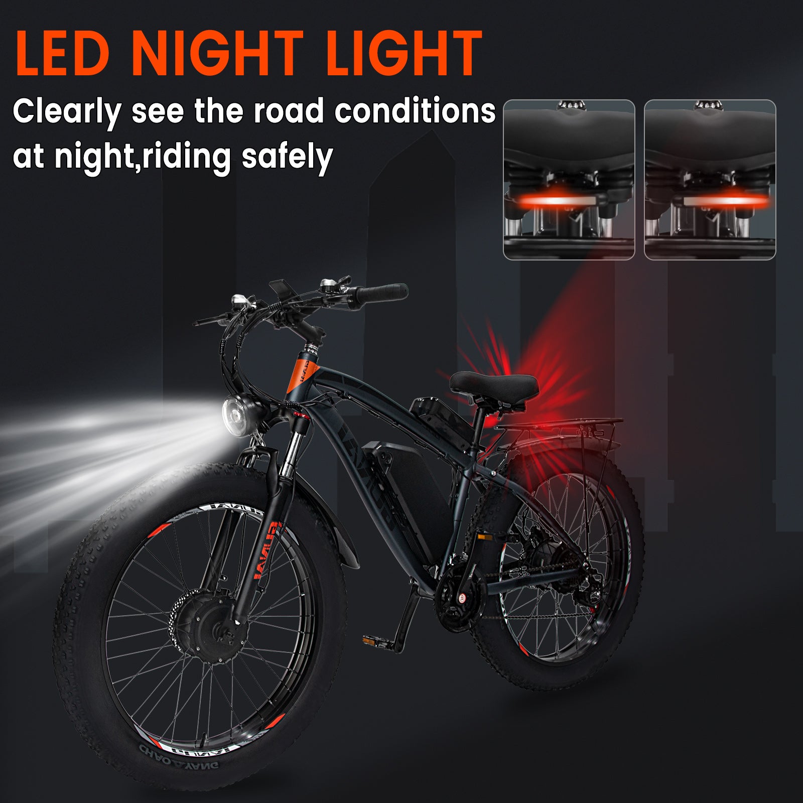 GN88 Electric Mountain Bike for Adults, Dual Motor 2000W with 48V 22Ah Battery, 26x4 GN88 Electric Mountain Bike for Adults, Dual Motor 2000W with 48V 22Ah Battery, 26x4