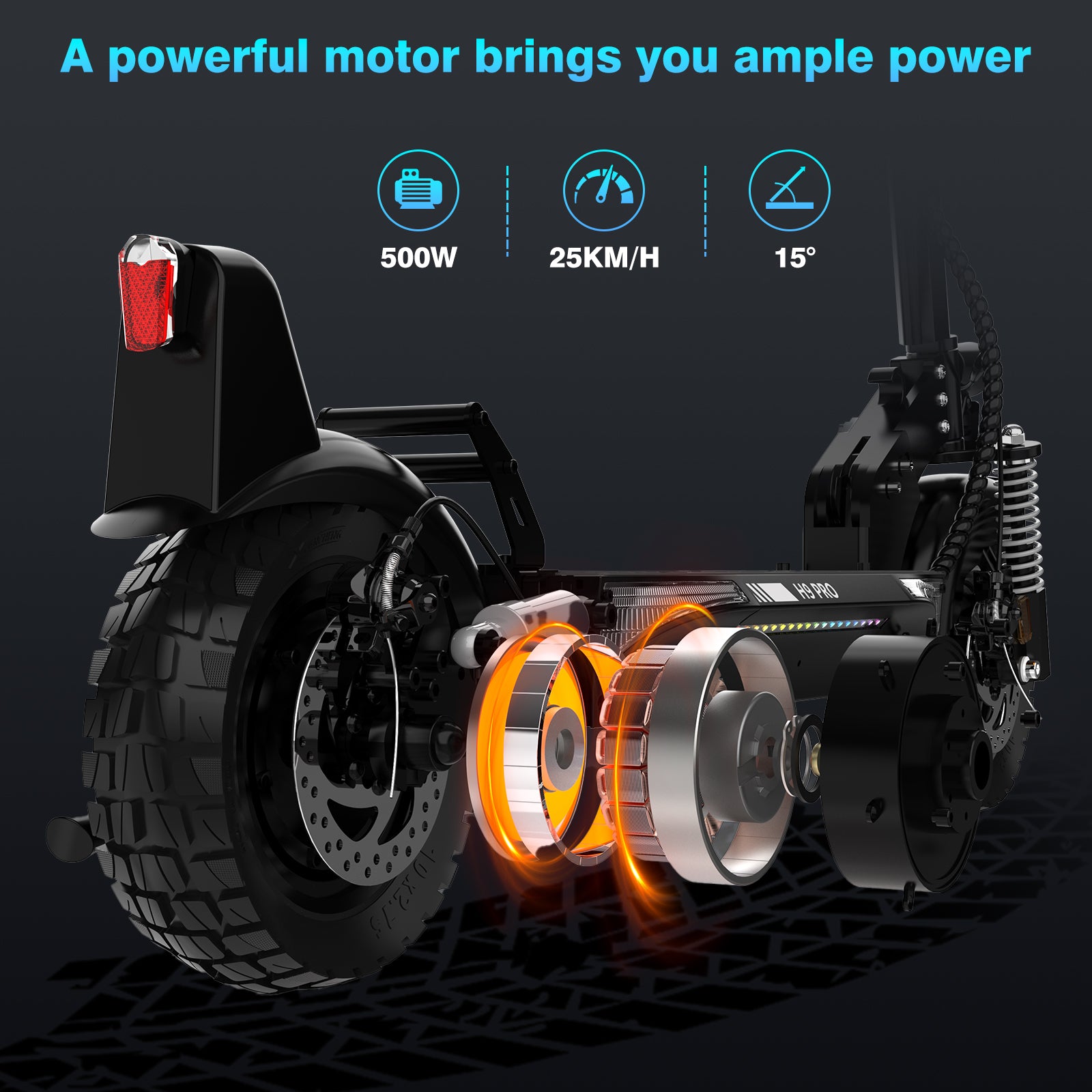 Electric Scooter Adult 10 Inch 500W Motor 20.8Ah Battery 3 Speed Modes, Maximum Speed 25KM/H, Tubeless Tyre, Turn Signals, APP Electric Scooter Adult 10 Inch 500W Motor 20.8Ah Battery 3 Speed Modes, Maximum Speed 25KM/H, Tubeless Tyre, Turn Signals, APP - Electric Maxx