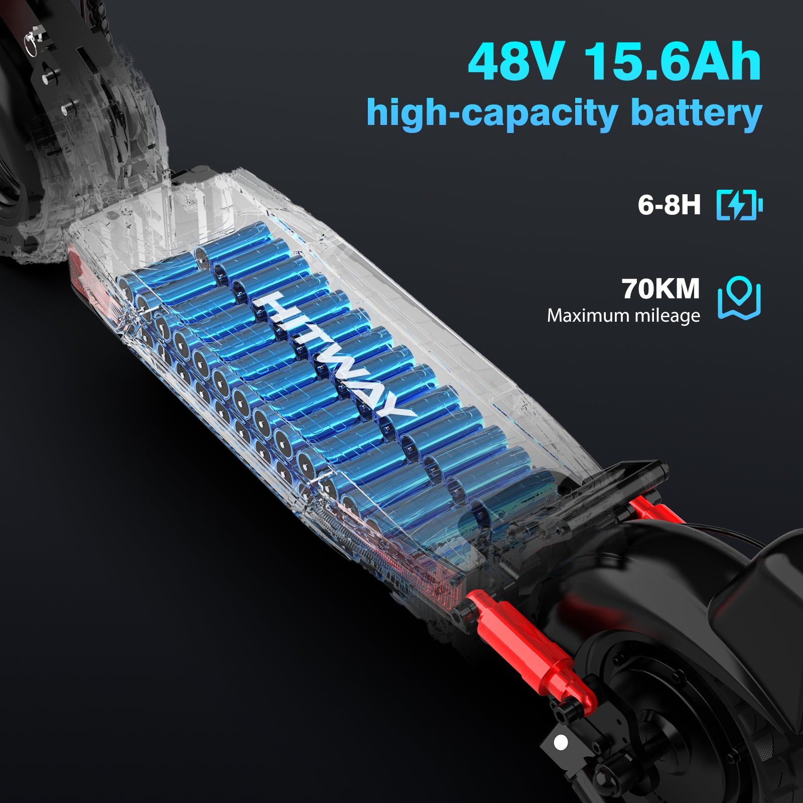 Electric Scooter Adult 10 Inch 500W Motor 15.6Ah Battery 3 Speed Modes, Maximum Speed 25KM/H, Tubeless Tire, Turn Signals, APP Electric Scooter Adult 10 Inch 500W Motor 15.6Ah Battery 3 Speed Modes, Maximum Speed 25KM/H, Tubeless Tire, Turn Signals, APP - Electric Maxx