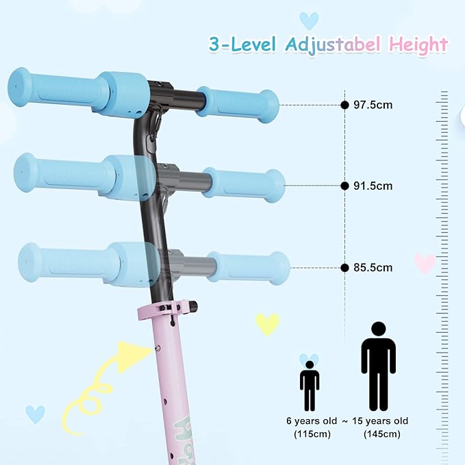 Trottinette électrique pour enfants de 4 à 12 ans, seulement 7 kg pliable, vitesse maximale de 9,3 mph Electric Scooter for Kids age 4-12, Only 7KG Foldable, 9.3mph max speed - Electric Maxx