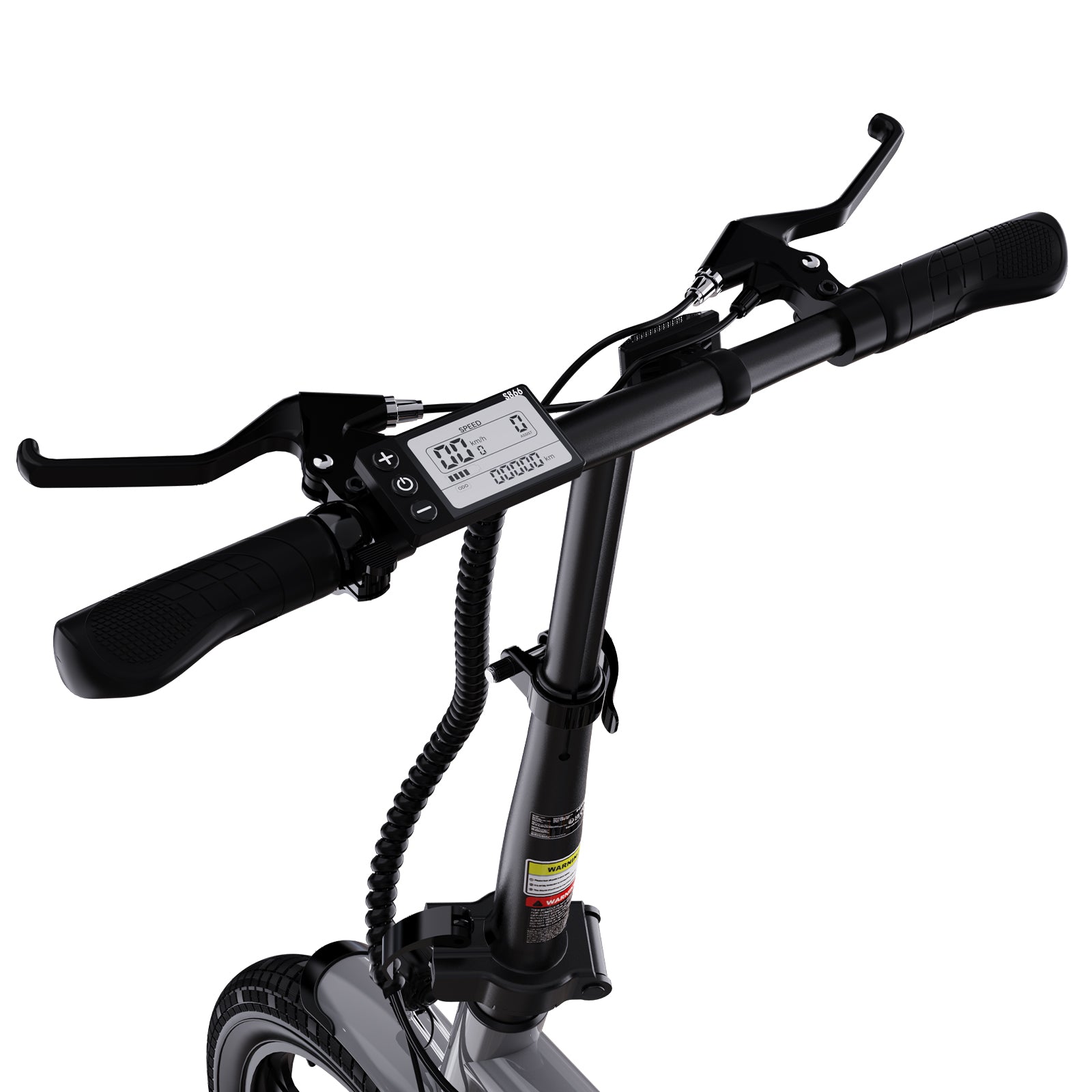 Vélo électrique pliable Koolux X1 avec cadre de 16 pouces, moteur de 250 W et batterie de 6 Ah - Fixation d'accélérateur incluse Koolux X1 Folding Electric Bike with 16