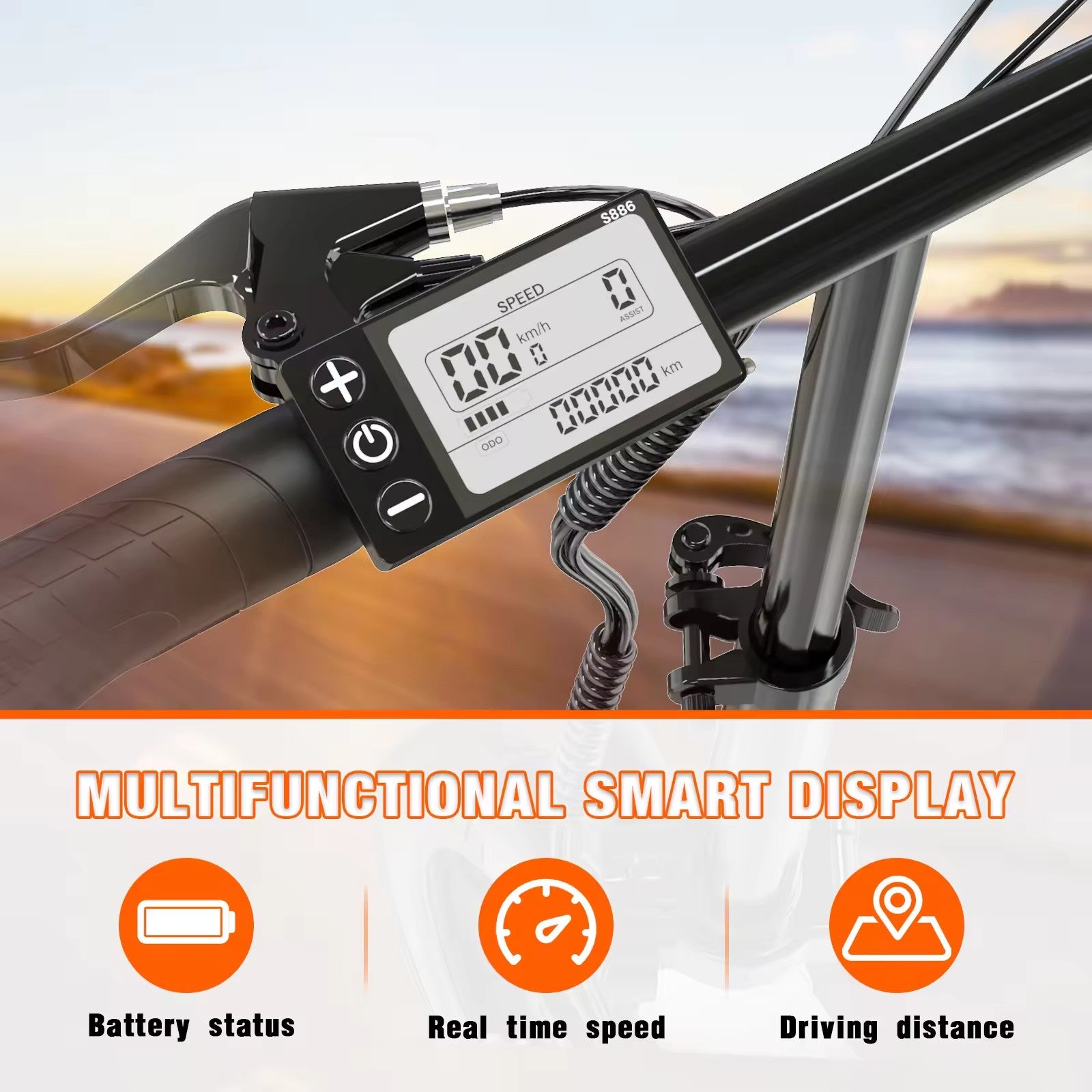 Vélo électrique pliant BK5S - Batterie 10,4 Ah - Moteur 250 W - Pneu 3.0 Fat - Fixation d'accélérateur incluse BK5S Electric Folding Bike - 10.4Ah Battery - 250w Motor - 3.0 Fat Tyre - Throttle Attachment included - Electric Maxx