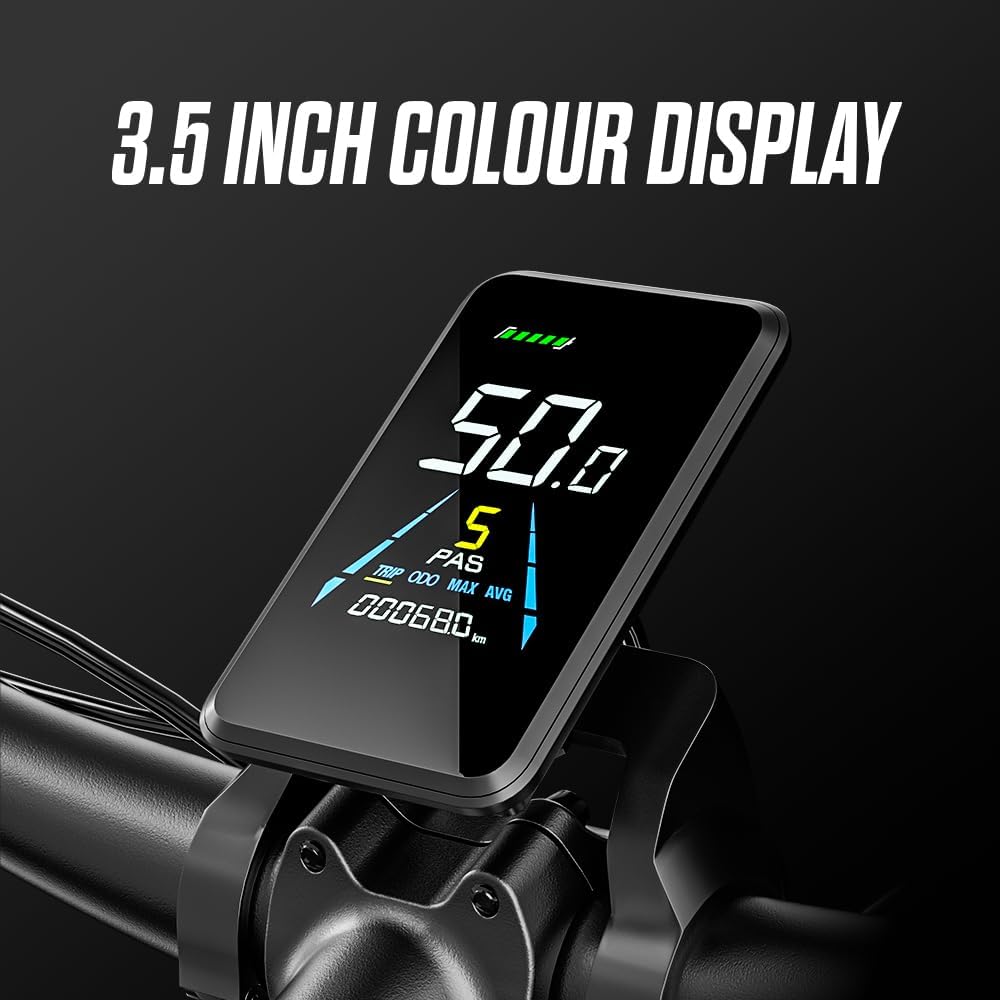 Vélo de montagne électrique S600 à double moteur (2 x 1 000 W) avec gros pneu de 26 pouces, batterie 17,5 Ah avec batterie Li-ion amovible et engrenage à 7 vitesses pour adultes Dual Suspension S600 E-Mountain Bike Dual Motor (2x1000W) 26Inch Fat Tyre Electric Bike 840WH 17.5Ah Battery with Removable Li-Ion Battery and 7 Speed Gear for Adults - Electric Maxx