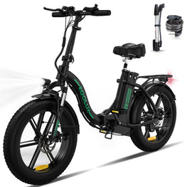 BK6S Folding Electric Bike - 20" Wheel with 15Ah Battery - 500w Motor - Throttle Attachment included - Electric Maxx