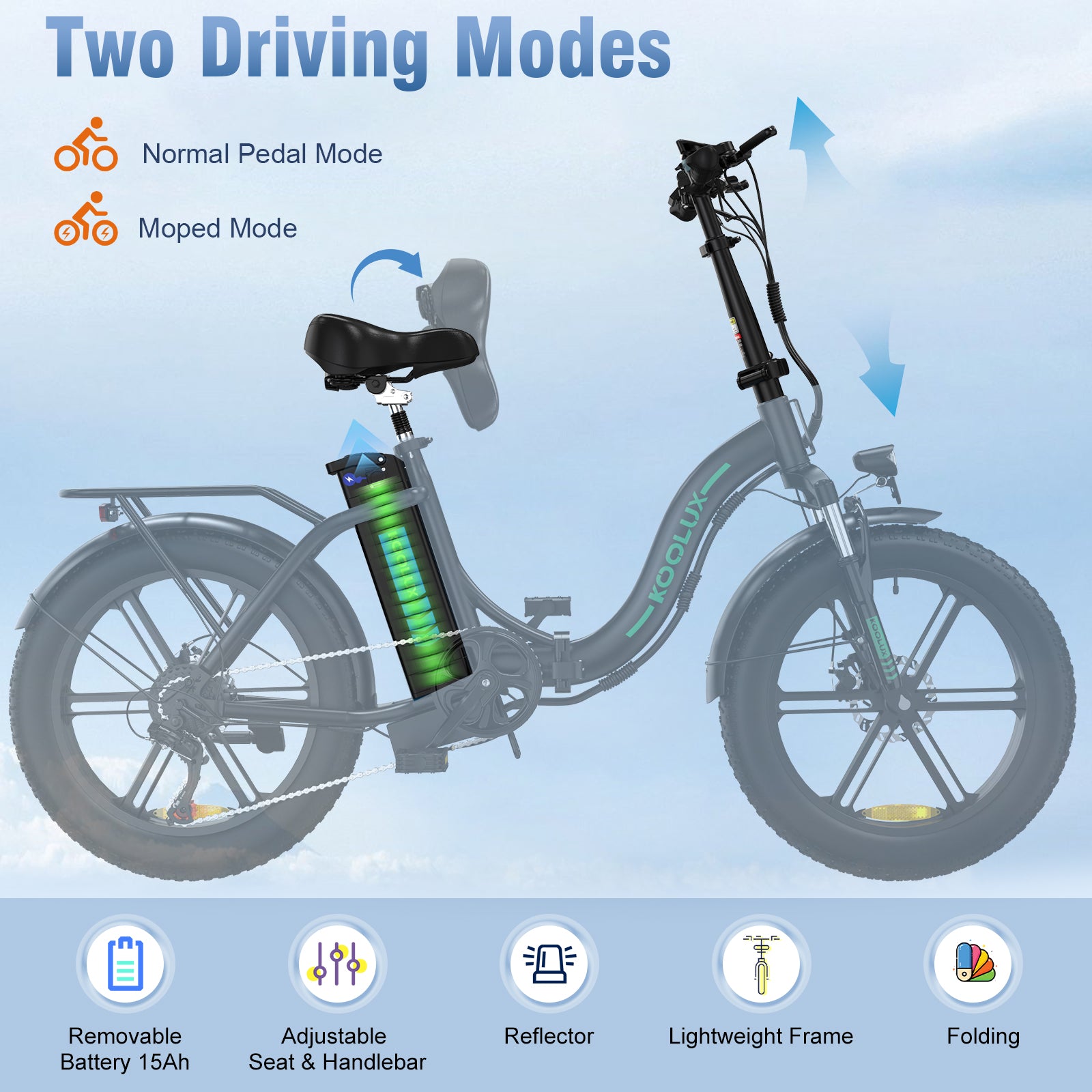 Vélo électrique pliable BK6S - Roue de 20 BK6S Folding Electric Bike - 20