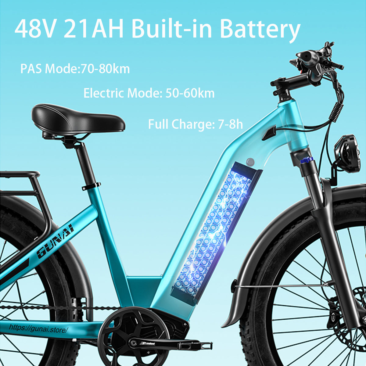 GUNAI-V Electric Bike for Adults 26x4 GUNAI-V Electric Bike for Adults 26x4