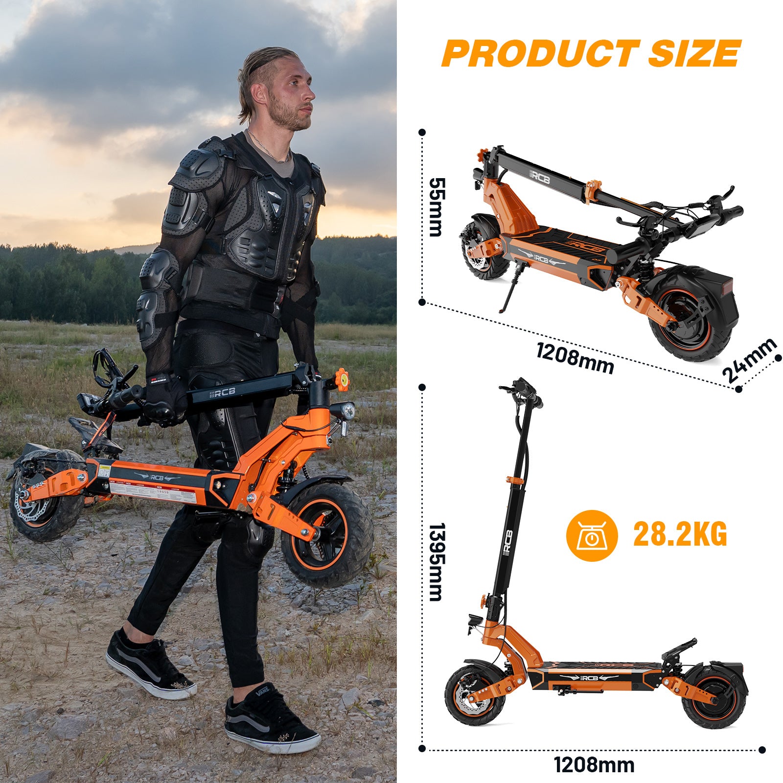 D7 Electric Scooter, 27Ah 100KM MAX. 25 km/h, 500W Motor, 10 D7 Electric Scooter, 20.8Ah or 27Ah/90-100KM, MAX. 25 km/h, 500W Motor, 10