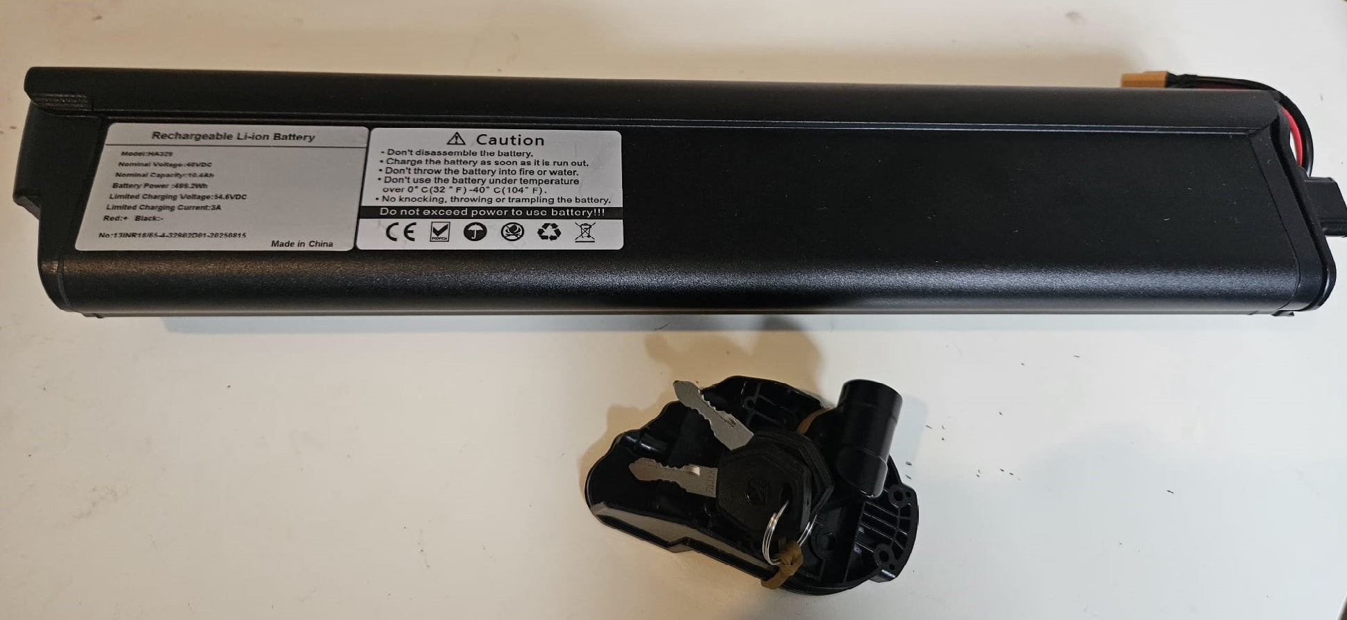 Additional or Replacement Gunai-27 Battery 48V 10.4AH Additional or Replacement Gunai-27 Battery 48V 10.4AH