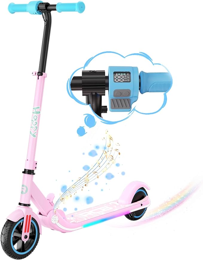 Trottinette électrique pour enfants de 4 à 12 ans, seulement 7 kg pliable, vitesse maximale de 9,3 mph Electric Scooter for Kids age 4-12, Only 7KG Foldable, 9.3mph max speed - Electric Maxx
