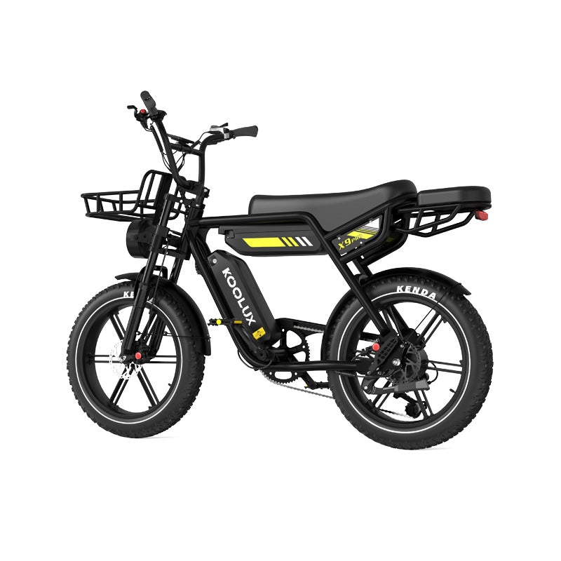 KOOLUX X9 Single or Dual Battery up to 31.2Ah - Fat Tyre with Additional Seat and Top Speed of 31MPH KOOLUX X9 PRO Dual Battery 31.2Ah Fat Tyre Additional Seat and Top Speed 31MPH - Electric Maxx