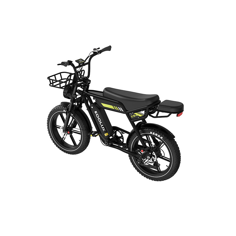 KOOLUX X9 Single or Dual Battery up to 31.2Ah - Fat Tyre with Additional Seat and Top Speed of 31MPH KOOLUX X9 PRO Dual Battery 31.2Ah Fat Tyre Additional Seat and Top Speed 31MPH - Electric Maxx
