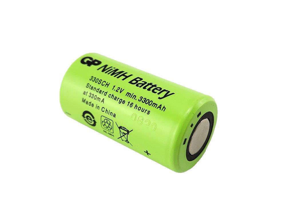 GP Sub C NiMH 1.2V 3300mAh (GP330SCH) Rechargeable Battery GP Sub C NiMH 1.2V 3300mAh (GP330SCH) Rechargeable Battery - Electric Maxx