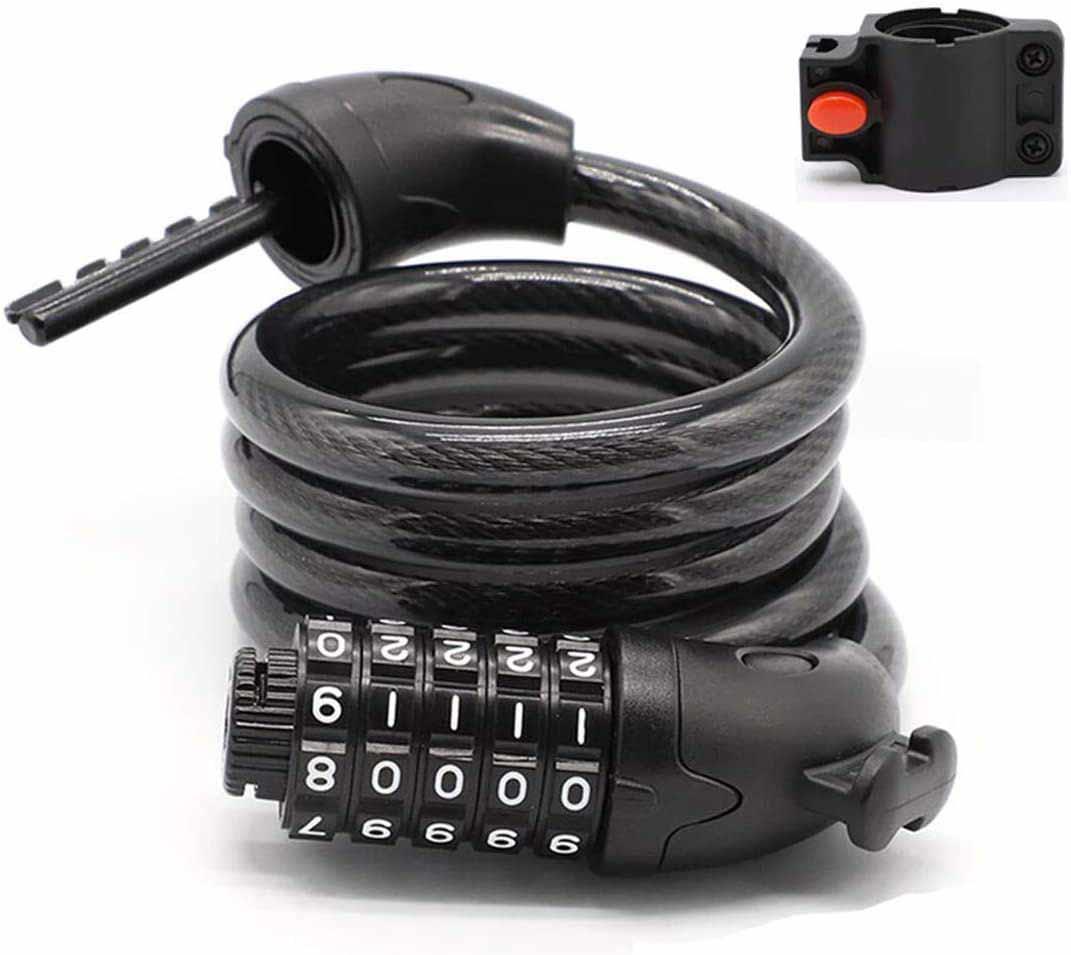 Combination Cable Security Lock Accessory for Electric Scooter or Bicycle (BLACK) Combination Cable Security Lock Accessory for Electric Scooter or Bicycle (BLACK) - Electric Maxx