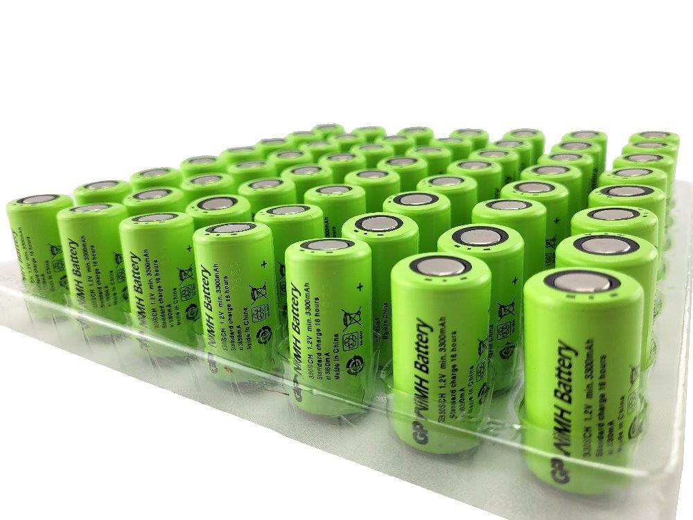 GP Sub C NiMH 1.2V 3300mAh (GP330SCH) Rechargeable Battery GP Sub C NiMH 1.2V 3300mAh (GP330SCH) Rechargeable Battery - Electric Maxx