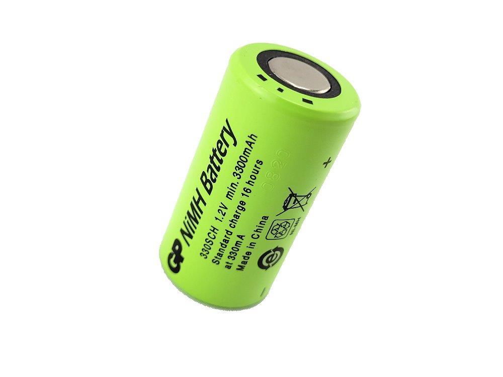 GP Sub C NiMH 1.2V 3300mAh (GP330SCH) Rechargeable Battery GP Sub C NiMH 1.2V 3300mAh (GP330SCH) Rechargeable Battery - Electric Maxx