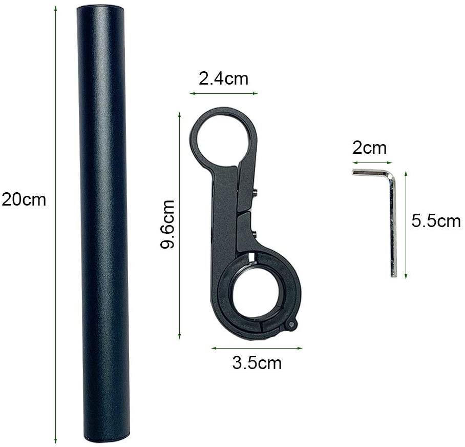 Universal Electric Scooter / Bicycle Handlebar Extension / Equipment Rail Accessory Universal Electric Scooter / Bicycle Handlebar Extension / Equipment Rail Accessory - Electric Maxx