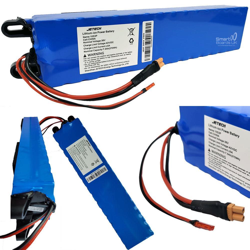 Jetech Replacement Electric Scooter Battery Pack 36V 7.5Ah 7500 mAh Fits AOVO, Reid, E-Slide, Freego and other Xiaomi M365 copy scooters Jetech Replacement Electric Scooter Battery Pack 36V 7.5Ah 7500 mAh Fits AOVO, Reid, E-Slide, Freego and other Xiaomi M365 copy scooters - Electric Maxx