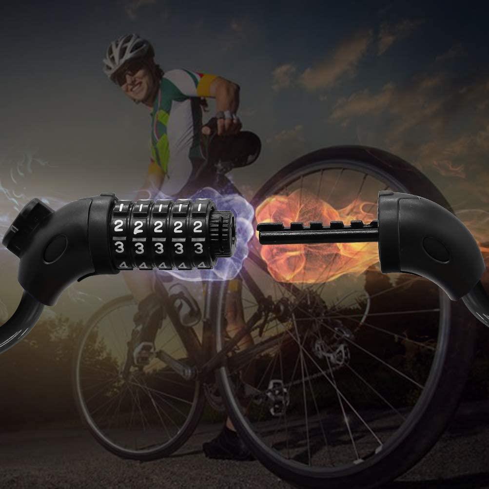 Combination Cable Security Lock Accessory for Electric Scooter or Bicycle (BLACK) Combination Cable Security Lock Accessory for Electric Scooter or Bicycle (BLACK) - Electric Maxx