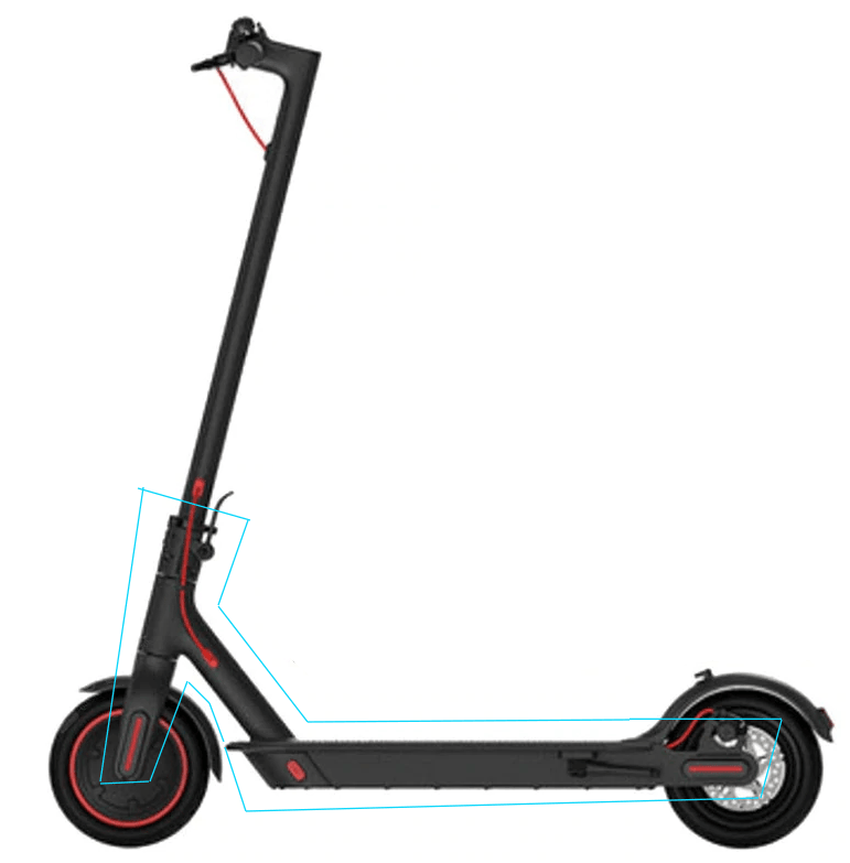 Genuine Xiaomi Mijia M365 Part - PRO - Full Metal Chassis / Frame Genuine Xiaomi Mijia M365 Part - PRO - Full Metal Chassis / Frame - Electric Maxx