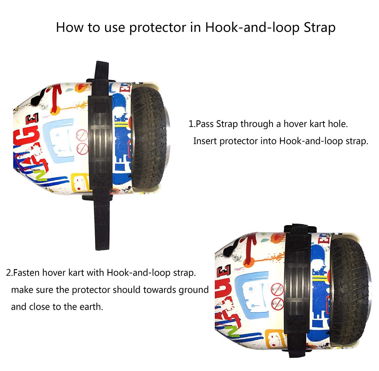 Plastic Hoverkart Strap Protectors (pair) (fits SILI Offroad, Classic & Drift) Plastic Hoverkart Strap Protectors (pair) (fits SILI Offroad, Classic & Drift) - Electric Maxx