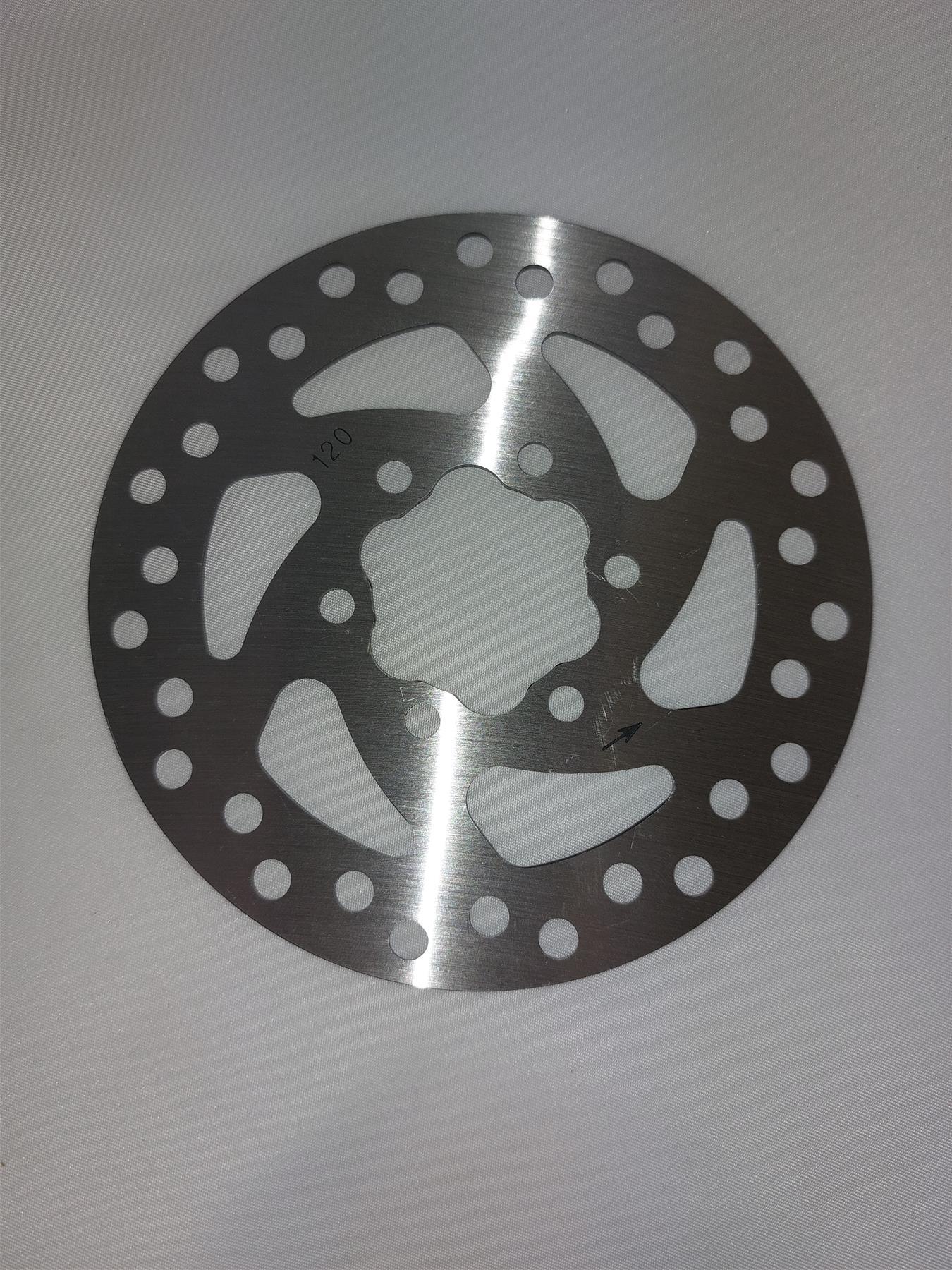 Genuine Replacement Rear Brake Disc (120mm) - Fits SILI - Ryder Scooter. Decent One, Bongo and other X7 models Genuine Replacement Rear Brake Disc (120mm) - Fits SILI - Ryder Scooter. Decent One, Bongo and other X7 models - Electric Maxx