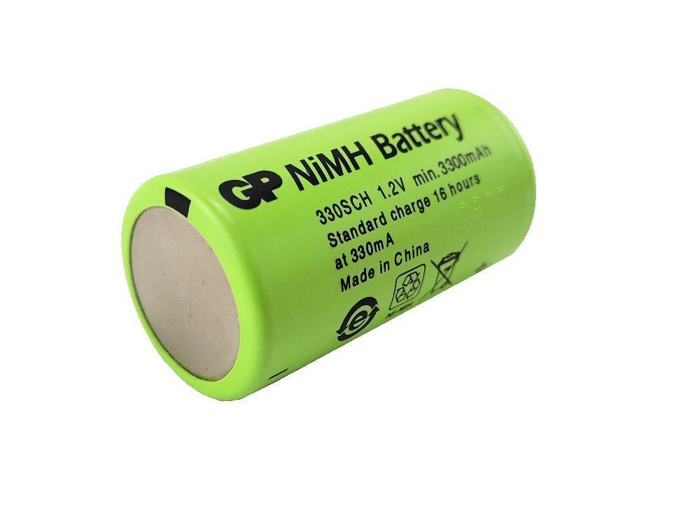 GP Sub C NiMH 1.2V 3300mAh (GP330SCH) Rechargeable Battery GP Sub C NiMH 1.2V 3300mAh (GP330SCH) Rechargeable Battery - Electric Maxx