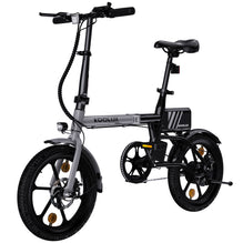 Koolux X1 Folding Electric Bike with 16" Frame 250w Motor and 6Ah Battery - Throttle Attachment Included