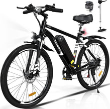 Hitway BK15 26x2.125" Electric Mountain Bike 36V11.2Ah Removable Battery, 7 Speed, 250w