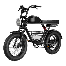 GUNAI-T All-Terrain Electric Bike for Adults 20x4" Fat Tyre Motorcycle with 48V 21AH Battery and Cargo Basket, Hydraulic Disc Brake and 1000Watt Motor - Electric Maxx