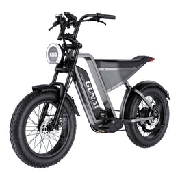 GUNAI-Y Electric Bike for Adults 20x4" Fat Tyre Electric Motorbike 48V 18AH Full Suspension E-bike with 7 Speeds and 1000Watt Motor - Electric Maxx