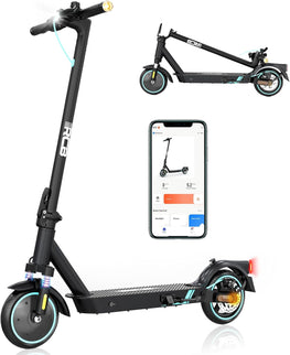 Electric Scooter, Max 15mph, 350W Motor, 8.5'' Solid Tyres, APP Control, 3 Speed Modes, Double Brake, Double Shock Absorbers - Electric Maxx