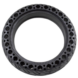 8.5x2" Rounded New Honeycomb Solid Rubber Tyre (BLACK) - SINGLE - Electric Maxx