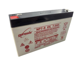 Lead Acid Battery NP7-6 SLA AGM 6V 7Ah (genesis) (151x34x94) - Electric Maxx