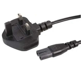 C7 (Figure 8) Mains Cable to Fused UK Plug (3A) - 1 Metre - Electric Maxx