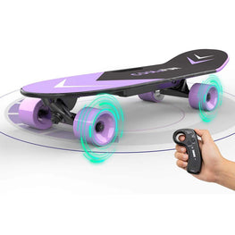 Childrens Electric Penny Board, 2Ah Battery, 150w - E-Skateboard with Remote - Electric Maxx